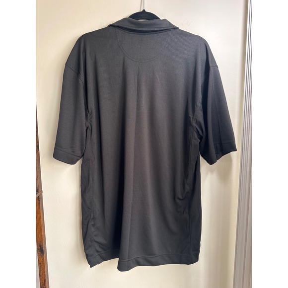 Cutter Buck Mens Large Black DryTec Golf Polo Shirt Short Sleeve Performance - Picture 4 of 5